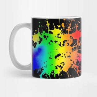 Colorful paint splatter design Mug